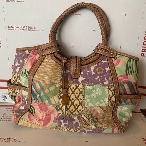 Fossil Patchwork Purse - Picture 1 of 8